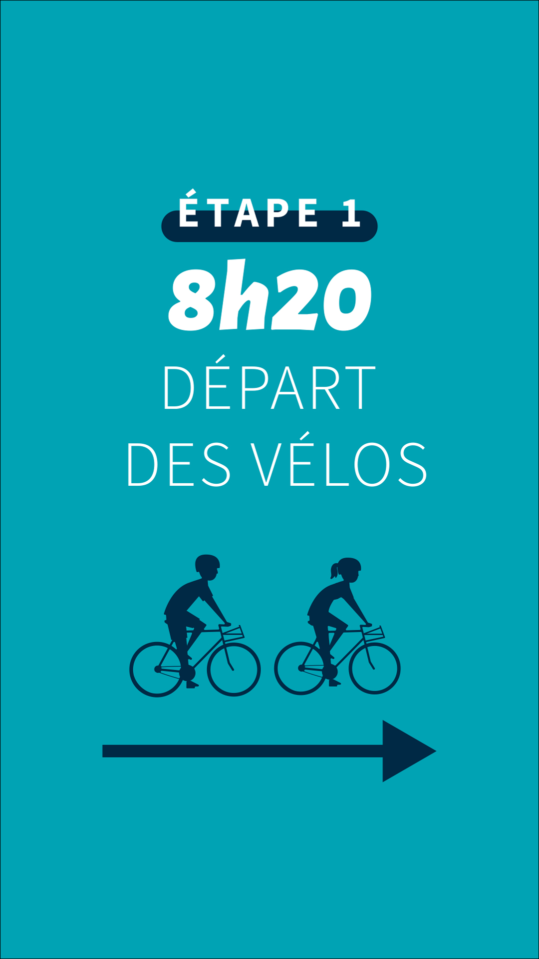 8h20 départ des vélos