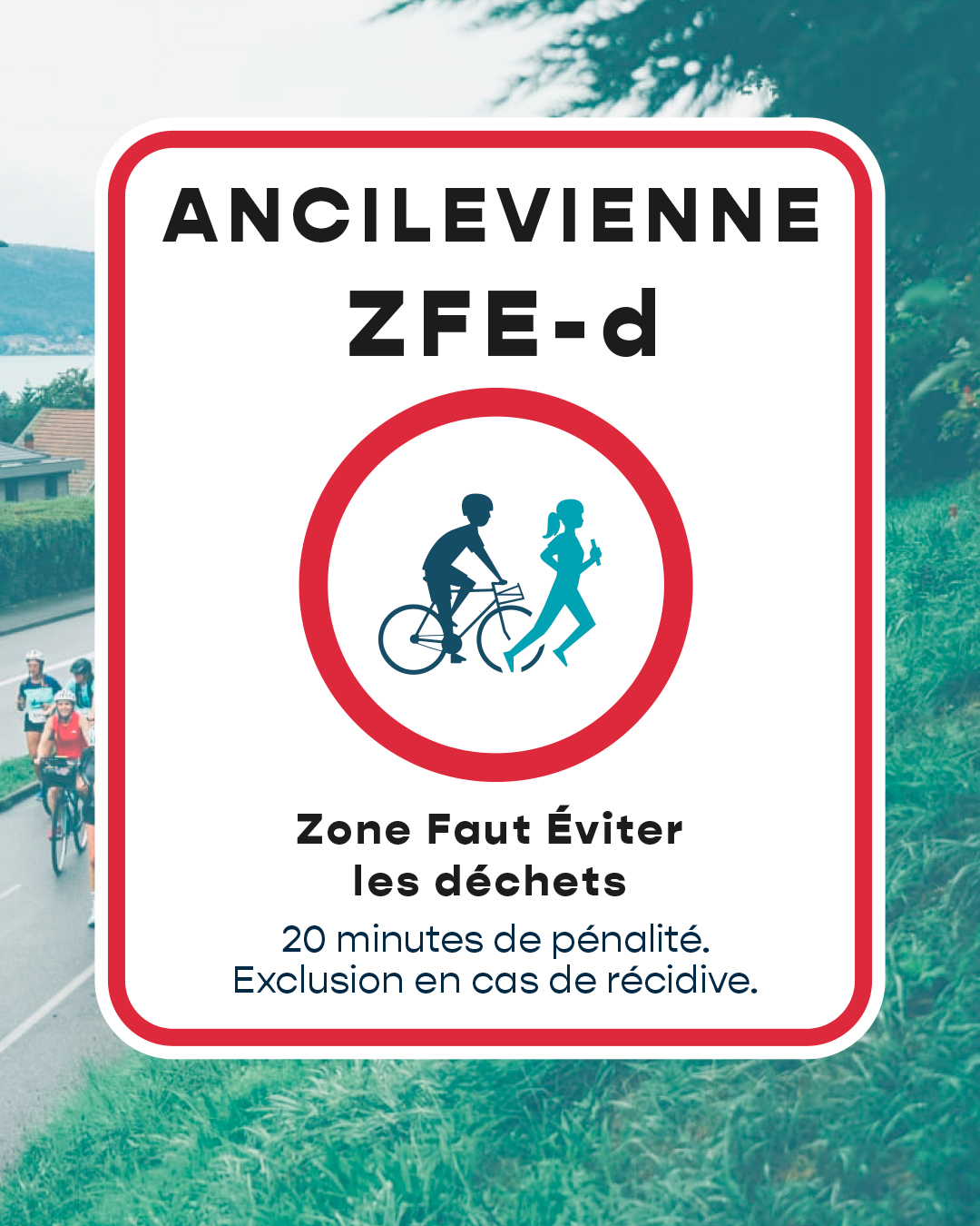 Zone faut éviter les déchets